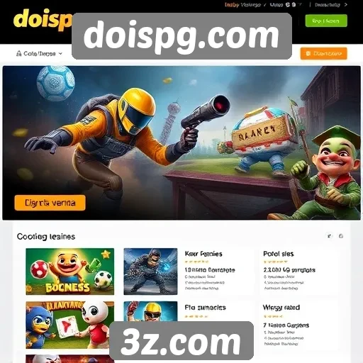 Comparação entre doispg.com e outros sites de jogos