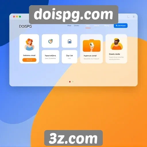 Interface do usuário do doispg.com é intuitiva e responsiva